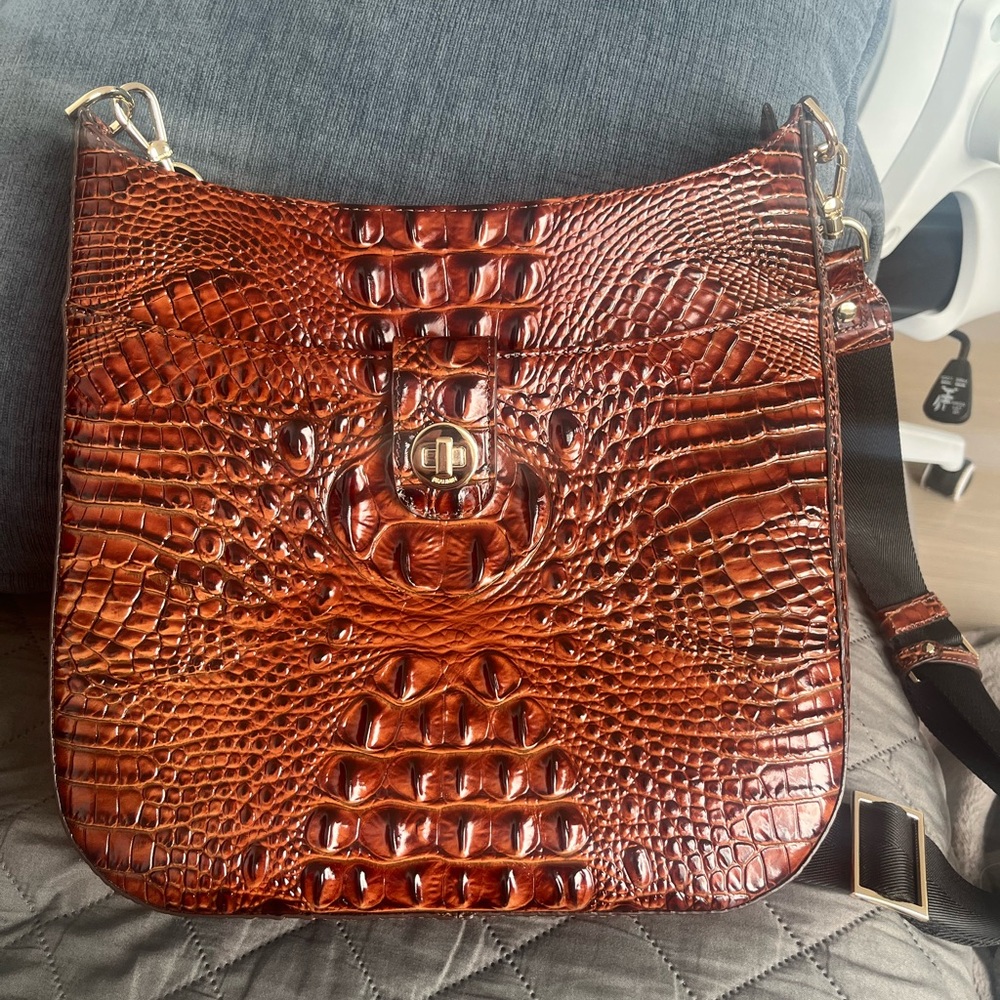 Brahmin Leia Crossbody Pecan PERFECT CONDITION